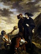 Eugene Delacroix Hamlet and Horatio in the Graveyard oil painting reproduction